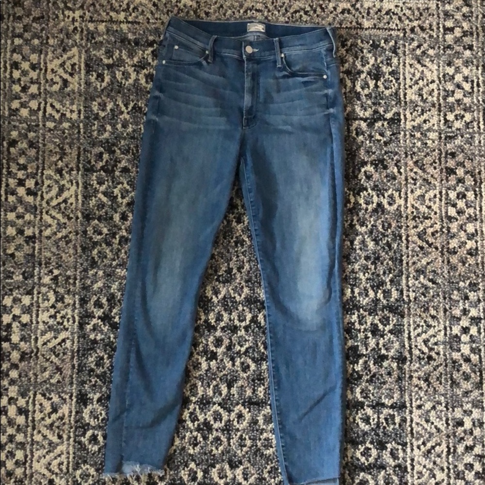 MOTHER Stunner Step Ankle Fray Jeans